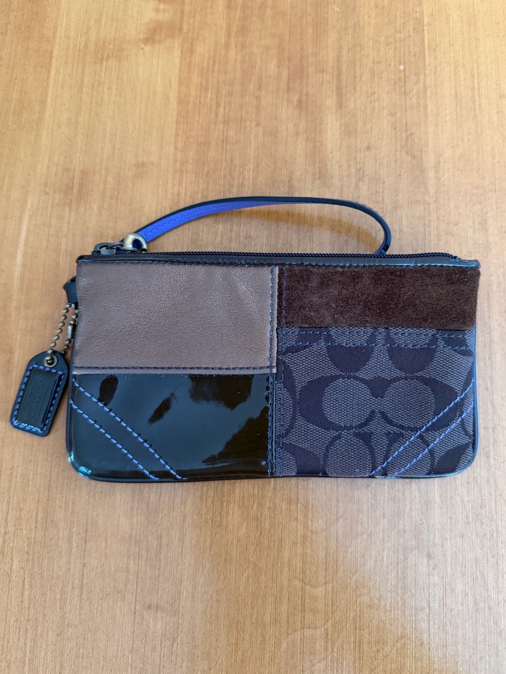 COACH Patchwork Wristlet